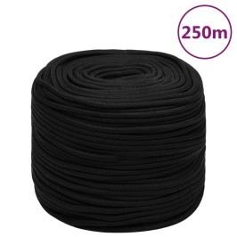 Darba Virve, Melna, 10 Mm, 250 M, Poliesters Vidaxl