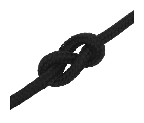 Darba Virve, Melna, 12 Mm, 100 M, Poliesters Vidaxl