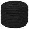 Darbo Virvė, Juodos Spalvos, 14Mm, 100M, Poliesteris