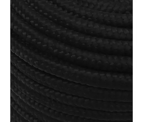 Darbo Virvė, Juodos Spalvos, 14Mm, 100M, Poliesteris