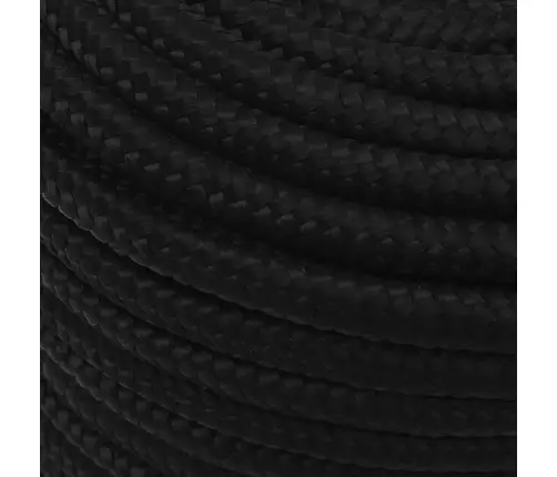 Darba Virve, Melna, 14 Mm, 250 M, Poliesters Vidaxl