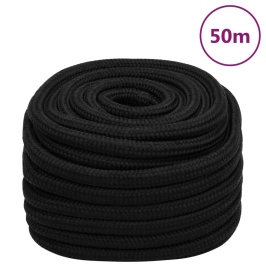 Darba Virve, Melna, 20 Mm, 50 M, Poliesters Vidaxl