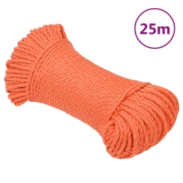 Laivu Virve, Oranža, 3 Mm, 25 M, Polipropilēns Vidaxl