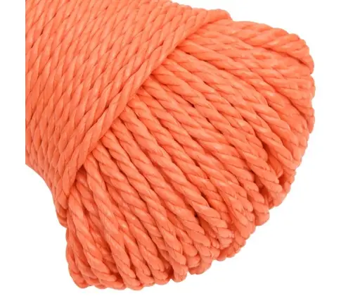Darbo Virvė, Oranžinės Spalvos, 3Mm, 25M, Polipropilenas