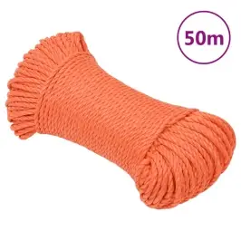 Darba Virve, Oranža, 6 Mm, 50 M, Polipropilēns Vidaxl