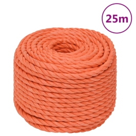 Darba Virve, Oranža, 20 Mm, 25 M, Polipropilēns Vidaxl
