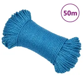 Darbo Virvė, Mėlynos Spalvos, 6Mm, 50M, Polipropilenas