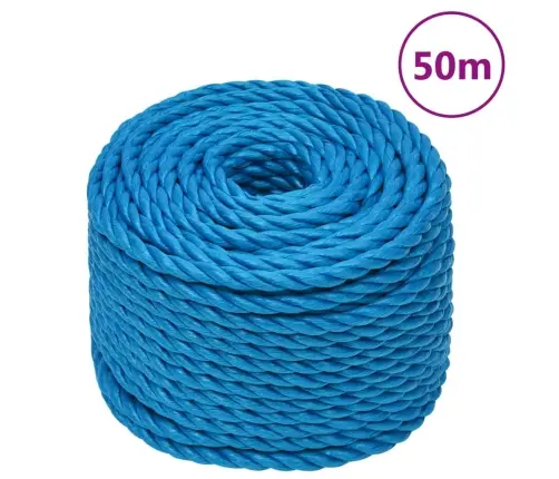 Darba Virve, Zila, 20 Mm, 50 M, Polipropilēns Vidaxl