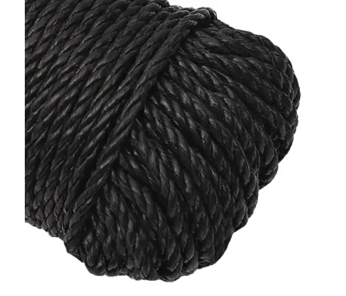 Darbo Virvė, Juodos Spalvos, 3Mm, 50M, Polipropilenas