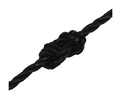 Darba Virve, Melna, 8 Mm, 250 M, Polipropilēns Vidaxl