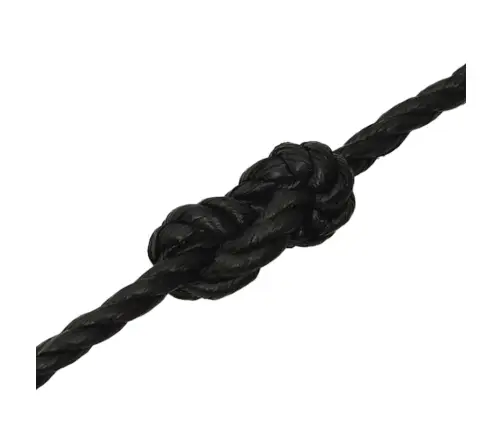 Darba Virve, Melna, 12 Mm, 50 M, Polipropilēns Vidaxl