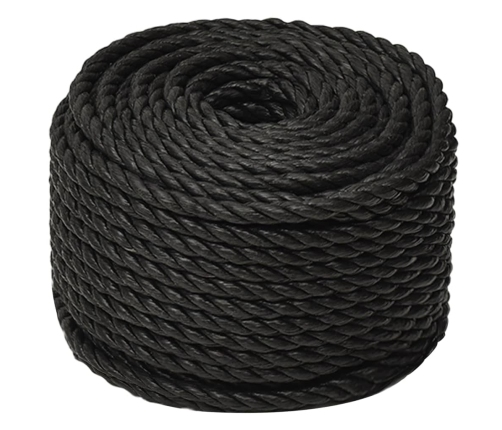 Darba Virve, Melna, 12 Mm, 100 M, Polipropilēns Vidaxl