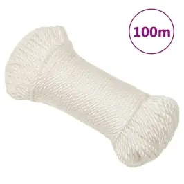 Darbo Virvė, Baltos Spalvos, 3Mm, 100M, Polipropilenas