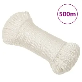 Darbo Virvė, Baltos Spalvos, 3Mm, 500M, Polipropilenas