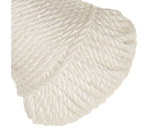 Darba Virve, Balta, 6 Mm, 25 M, Polipropilēns Vidaxl