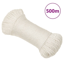 Darba Virve, Balta, 6 Mm, 500 M, Polipropilēns Vidaxl