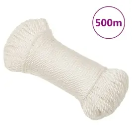 Darbo Virvė, Baltos Spalvos, 6Mm, 500M, Polipropilenas