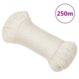 Darba Virve, Balta, 8 Mm, 250 M, Polipropilēns Vidaxl