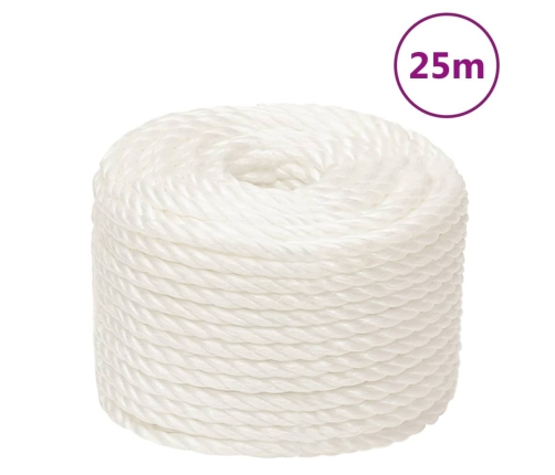 Darba Virve, Balta, 16 Mm, 25 M, Polipropilēns Vidaxl