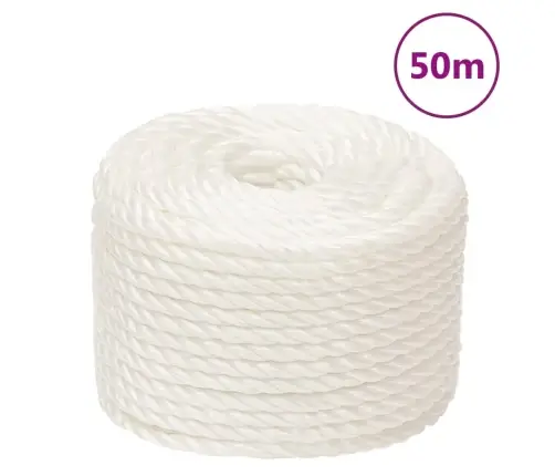 Darba Virve, Balta, 20 Mm, 50 M, Polipropilēns Vidaxl