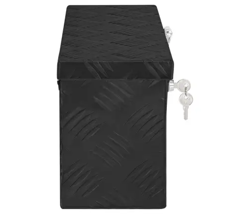 Uzglabāšanas Kaste, Melna, 50X15X20,5 Cm, Alumīnijs Vidaxl