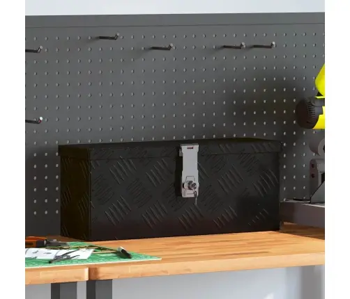 Uzglabāšanas Kaste, Melna, 50X15X20,5 Cm, Alumīnijs Vidaxl