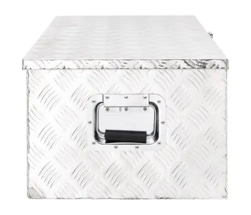 Daiktadėžė, Sidabrinės Spalvos, 90X47X33,5cm Aliuminis