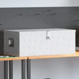 Daiktadėžė, Sidabrinės Spalvos, 90X47X33,5cm Aliuminis