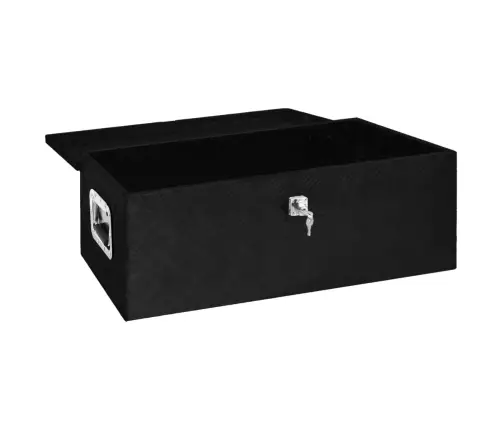Uzglabāšanas Kaste, Melna, 90X47X33,5 Cm, Alumīnijs Vidaxl