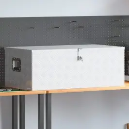 Daiktadėžė, Sidabrinės Spalvos, 100X55X37cm Aliuminis