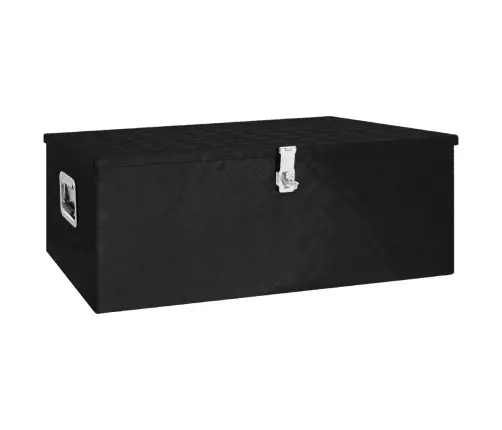 Uzglabāšanas Kaste, Melna, 100X55X37 Cm, Alumīnijs Vidaxl