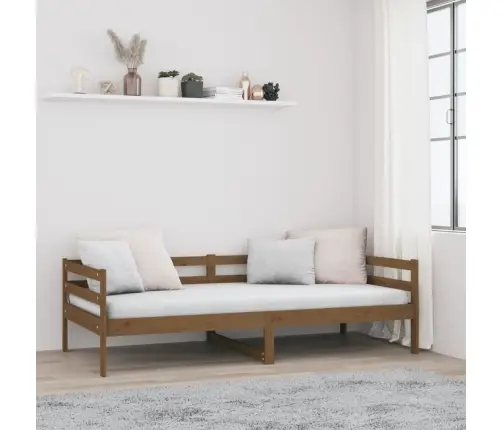 Dīvāngulta, Medus Brūna, 90X190 Cm, Priedes Masīvkoks Vidaxl