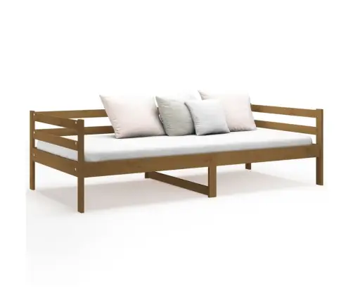 Dīvāngulta, Medus Brūna, 90X190 Cm, Priedes Masīvkoks Vidaxl