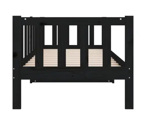 Päevavoodi, Must, 90 X 190 cm Männipuit