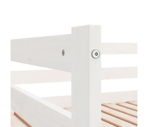 Ištraukiama Lova Be Čiužinio, Balta, 90X190 Cm