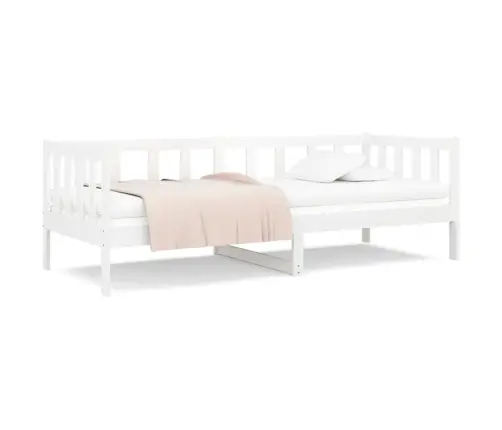 Gulta Bez Matrača, Balts, 80X200 Cm, Priedes Masīvkoks Vidaxl