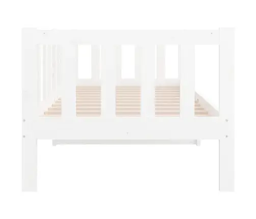 Gulta Bez Matrača, Balts, 80X200 Cm, Priedes Masīvkoks Vidaxl