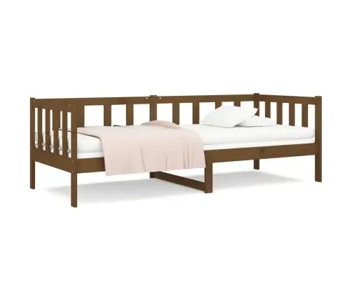 Gulta, Medus Brūna, 80X200 Cm, Priedes Masīvkoks Vidaxl