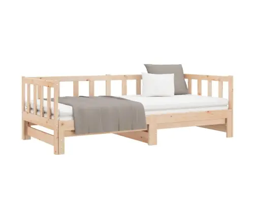 Izvelkama Gulta, 2X(80X200) Cm, Priedes Masīvkoks Vidaxl