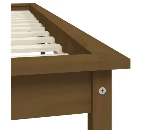 Voodiraam, Meepruun, 120 X 200 cm Männipuit