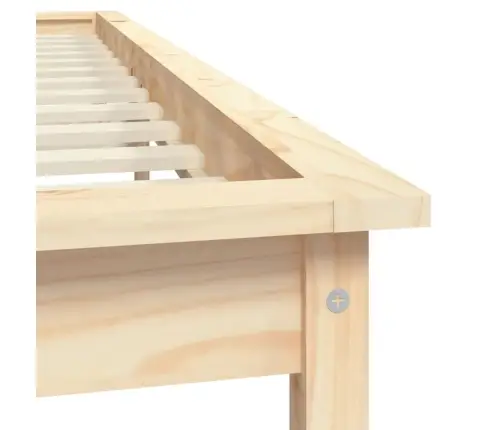 Gultas Rāmis, 180X200 Cm, Priedes Masīvkoks, Super King Izmērs Vidaxl