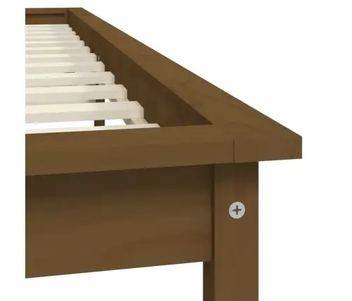 Voodiraam, Meepruun, 200 X 200 cm Männipuit