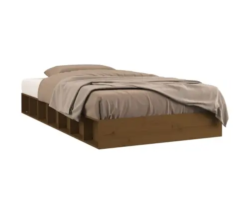 Lovos Rėmas, Medaus Rudas, 75X190cm Mediena, Vienvietis