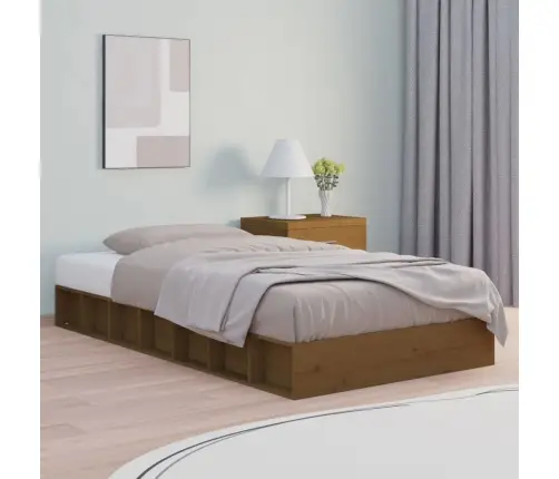 Lovos Rėmas, Medaus Rudas, 75X190cm Mediena, Vienvietis