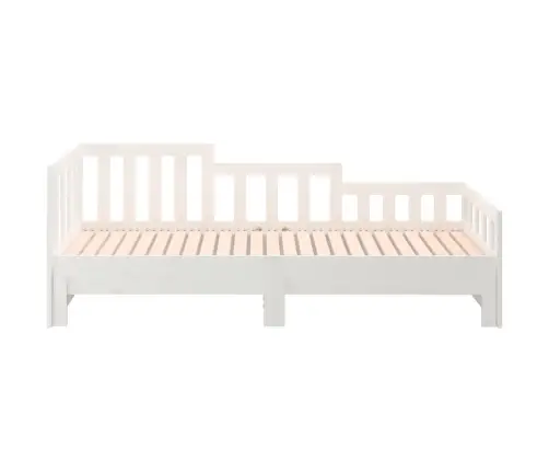 Izvelkama Gulta, Balta, 2X(90X190) Cm, Priedes Masīvkoks Vidaxl