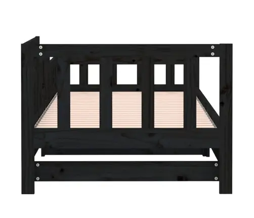 Väljatõmmatav Päevavoodi, Must, 2 X (90X190) cm Männipuit