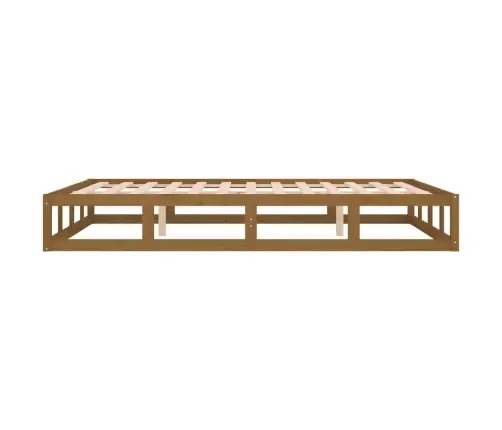 Voodiraam, Meepruun, 120 X 200 cm Männipuit