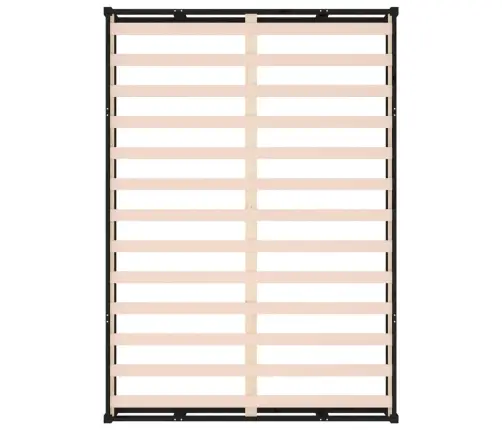 Voodiraam, Must, 120 X 200 cm Männipuit