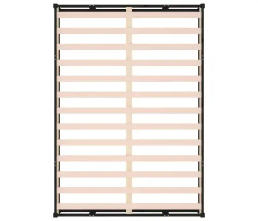 Gultas Rāmis, Melns, 180X200 Cm, Super King Izmērs, Masīvkoks Vidaxl