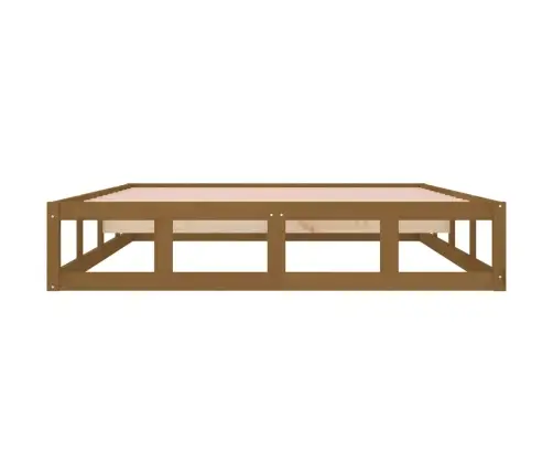 Gultas Rāmis, Medus Brūns, 200X200 Cm, Priedes Masīvkoks Vidaxl